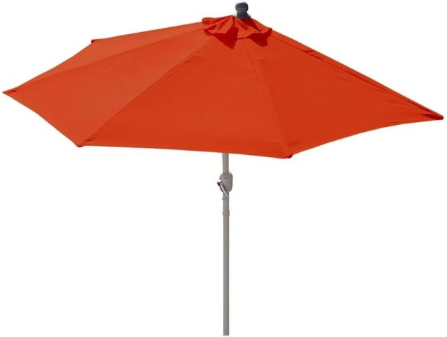 MCW Sonnenschirm Lorca Halbrund in Terracotta mit UV 50+ Schutz, Durchmesser: 270 cm - Bild 1