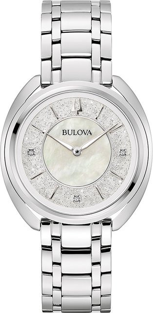 Bulova Armbanduhr, Quarz, Edelstahl, Silber, 35 mm, Damen - Bild 1