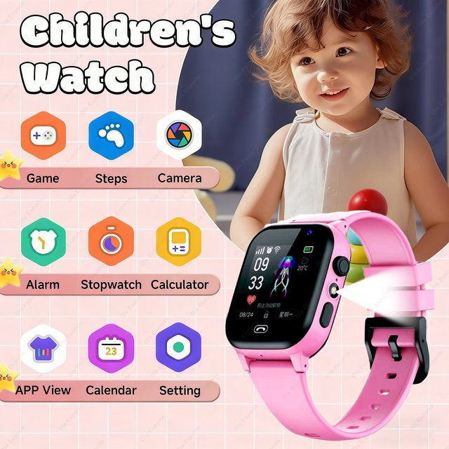 Ola Esporte Kinder-Smartwatch in Blau mit GPS-Ortung, Videoanruf, HD-Kamera und SOS-Funktion - Bild 1