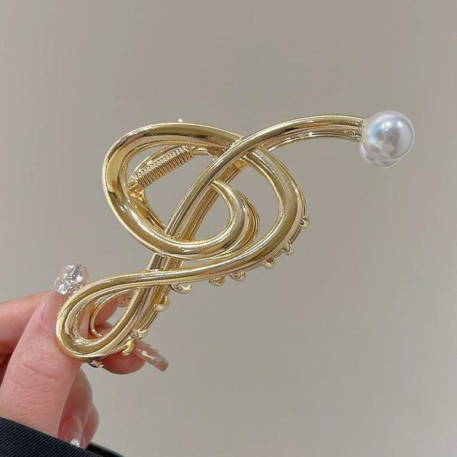 Krallenclip Musikalisches Design, goldgelb, Damen - Bild 1
