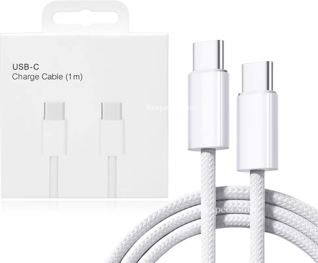 Original USB-C Schnellladekabel für iPhone 15 Pro Max 15 Pro 15 mit 60 W PD Ladeleistung und Datenübertragung aus gewebtem Material - Bild 1