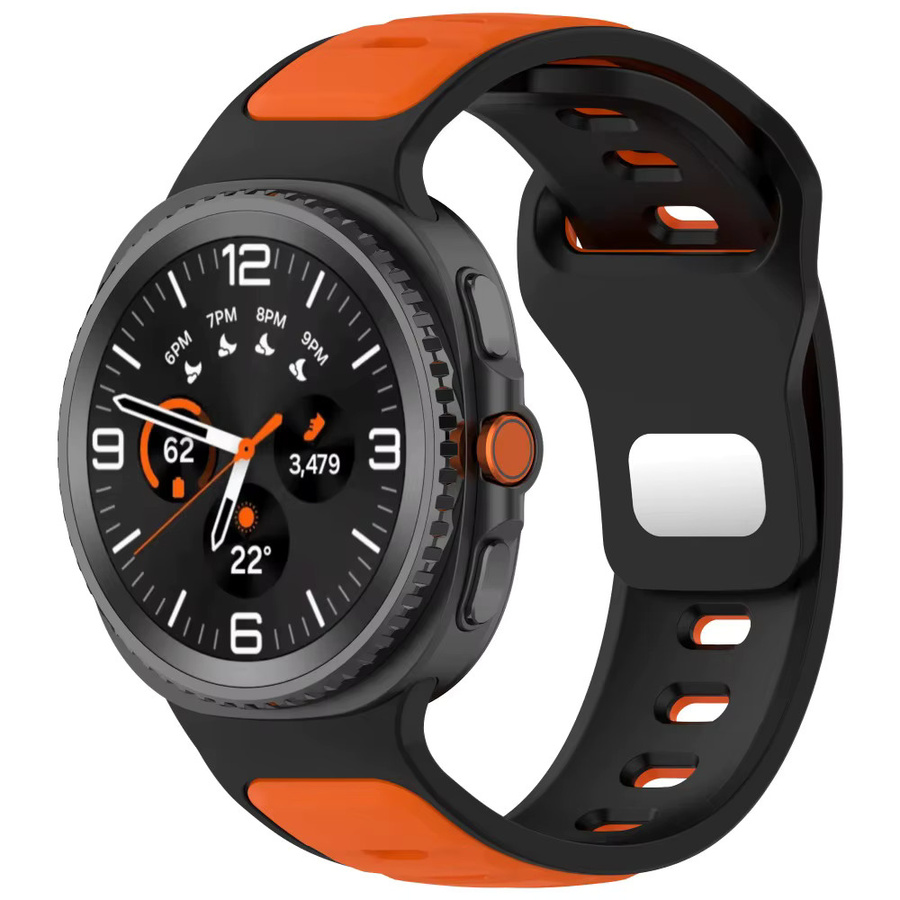 Uhrenarmband Silikon, Schwarz, Samsung Galaxy Watch 8, Unisex - Bild 1
