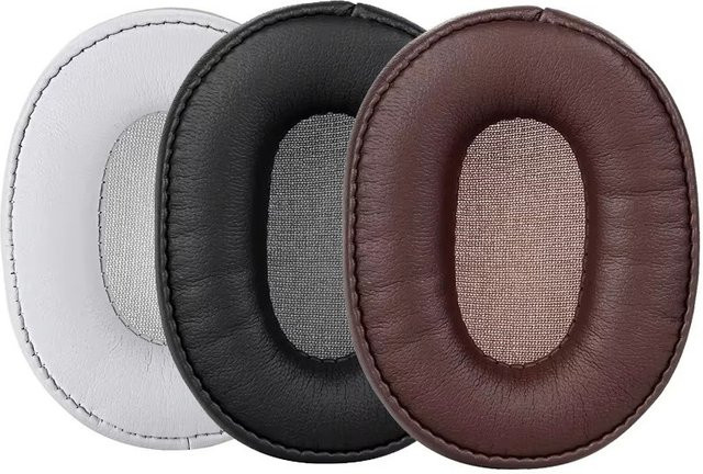 Ersatz-Ohrpolster Set aus Protein-Leder und Memory Foam für Audio-Technica SR5BT in Schwarz - Bild 1