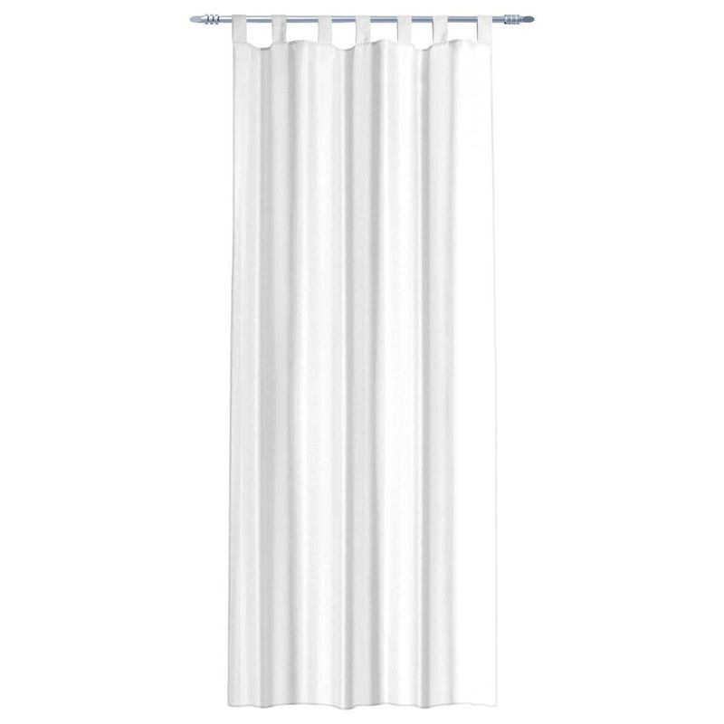 Schlaufenvorhang Silk von POCOline in Weiß, B: 140 cm, H: 225 cm - Bild 2