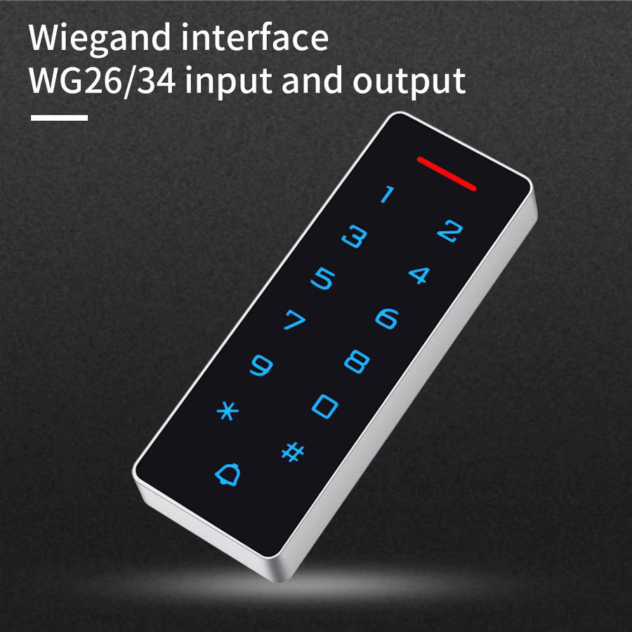LUCKING DOOR RFID-Touch-Türöffnersystem Zugangskontrolltastatur für den Außenbereich mit 125 kHz und 13,56 MHz elektronischem MF-Kartenleser - Bild 4