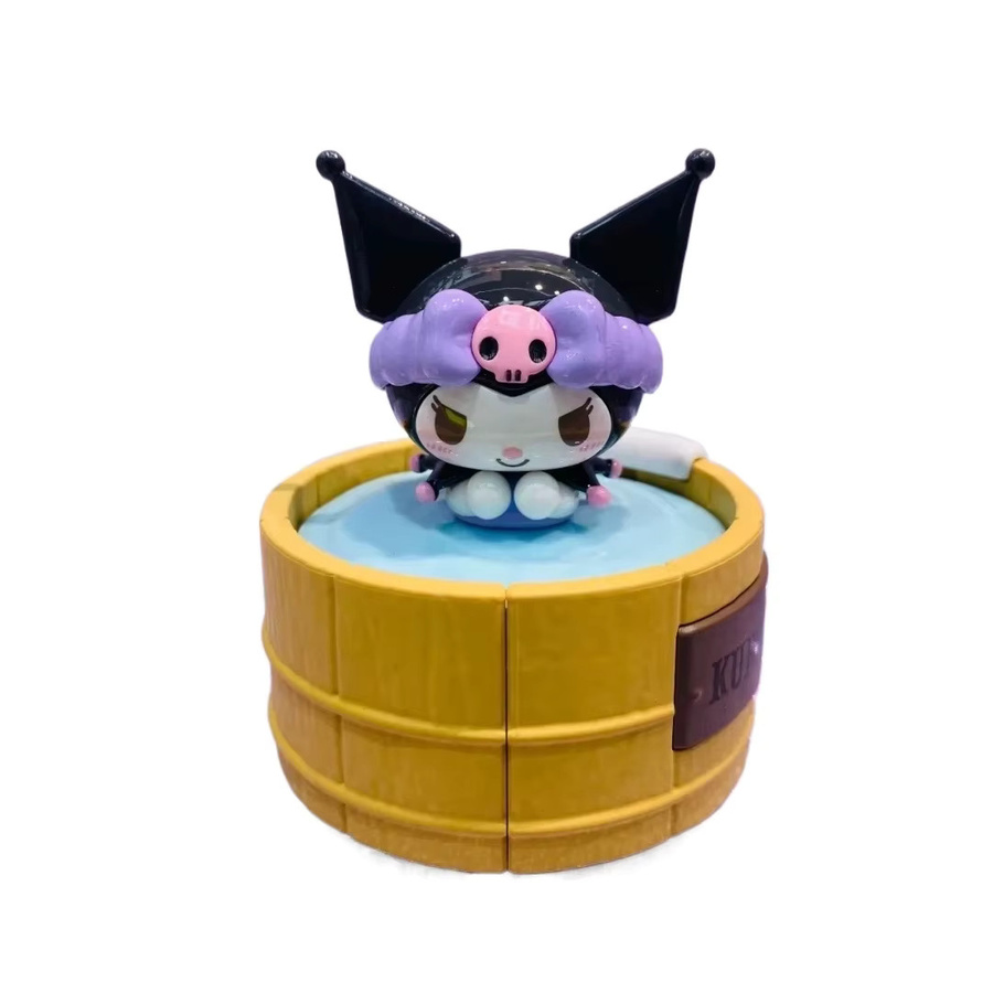 TOP TOY Sanrio Hello Kitty Kuromi Rotating Hot Spring Series, Sammlerfigur, Einzelfigur - Bild 3