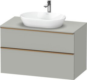 Duravit Waschtischunterschrank D-Neo in Grau Matt, B/T/H: 100 x 55 x 66,4 cm - Bild 1