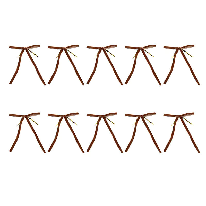 Toporchid Samt Schleifen als rote hängende Weihnachtsornamente für Baum, Kranz und DIY-Geschenkverpackungen - Bild 3