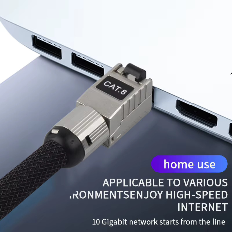 Yytcg Cat8 Ethernet Kabel mit 40Gbps Hochgeschwindigkeit, S/FTP UTP Netzwerk-LAN Kabel mit RJ45 Anschluss für Router und Laptops - Bild 3