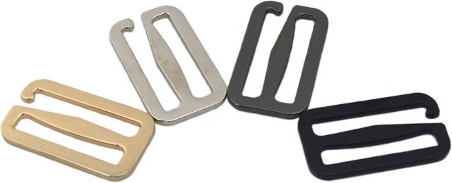 Meetee Metall Tri-Glide Haken zum Einstellen für Taschen, Gürtel und BH-Träger, 4 Stück, Größe: 20-50mm, DIY Nähen Hardware Zubehör - Bild 1