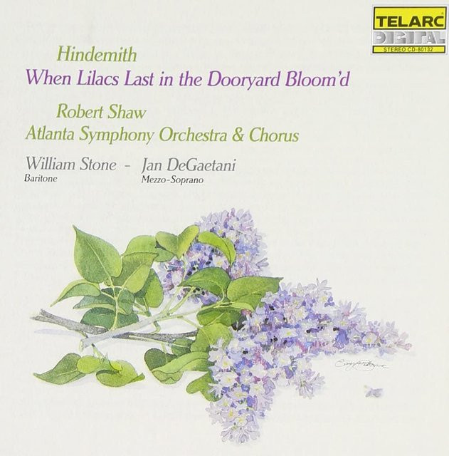 Telarc Klassik CD Als Flieder zuletzt im Vorgarten blühte mit William Stone und Paul Hindemith, beige - Bild 1