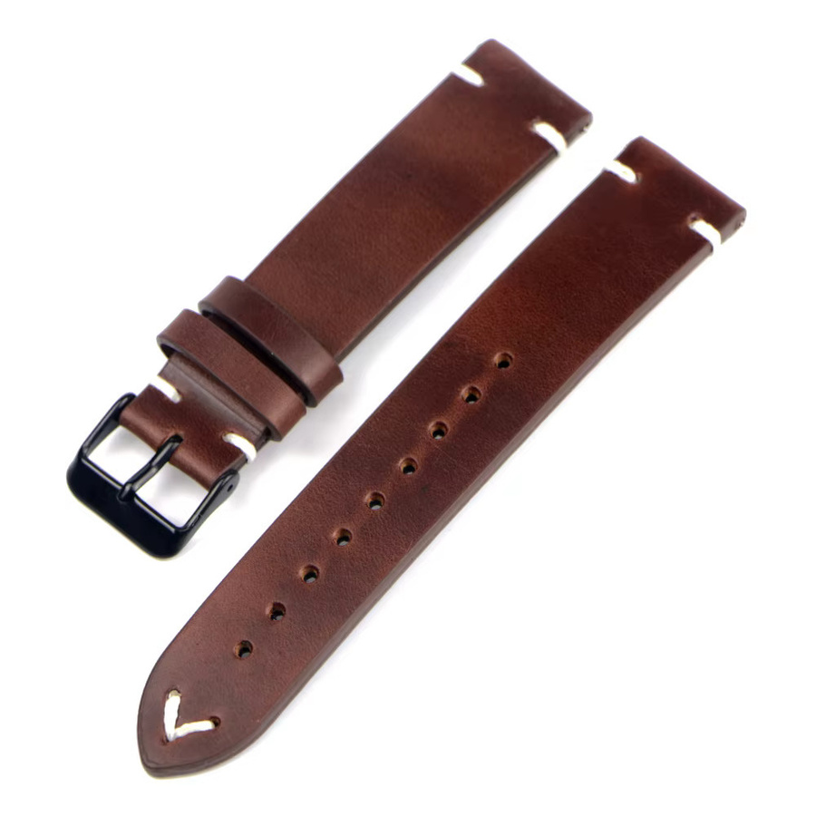Uhrenarmband Leder, Vintage, Herren - Bild 2