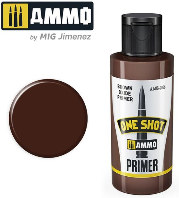 AMMO by MIG Jimenez One Shot Primer Brown Oxide Primer, Braun - Bild 1