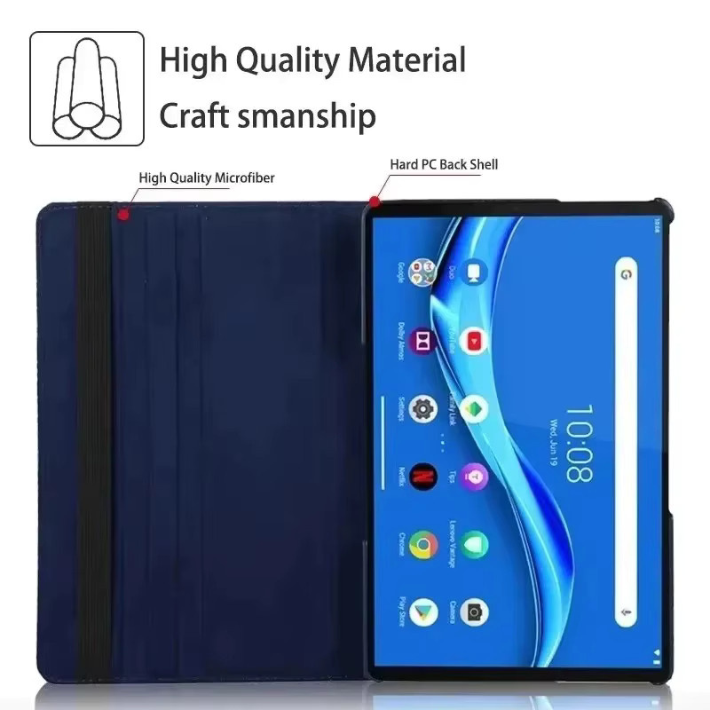 Samsung Galaxy Tab A11 8,7 / A11 Plus Smart Case mit 360 Grad rotierendem Ständer in Blau und Lila - Bild 3