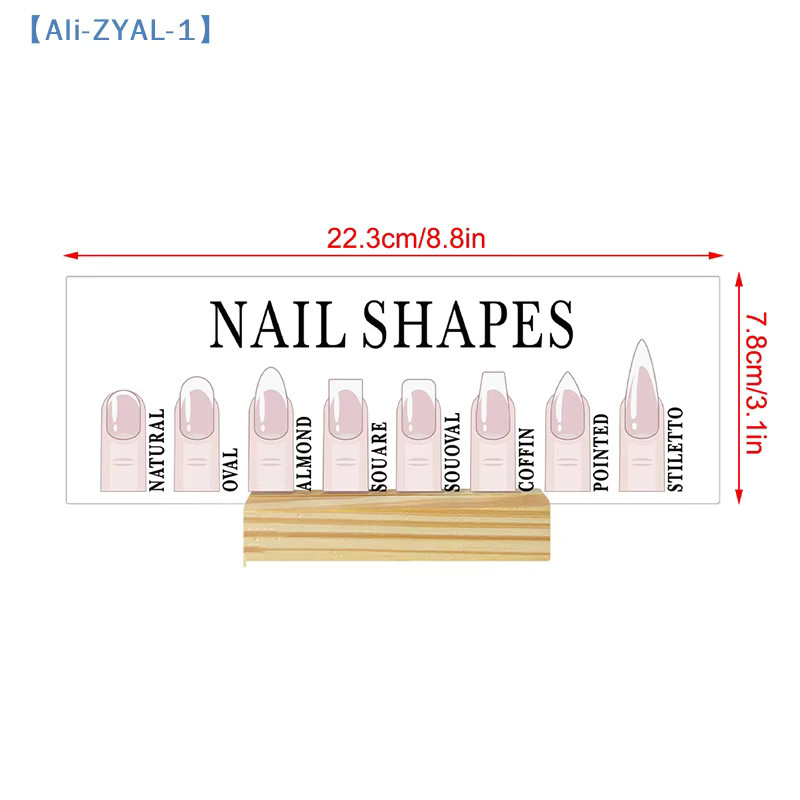 JETTING Acryl-Nagelformen-Präsentationsbrett mit Holzsockel - Bild 5