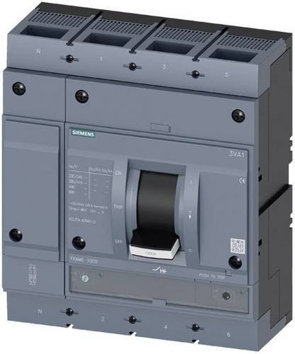 Siemens 3VA1563-7EF42-0AA0 Leistungsschalter in Grau mit Einstellbereich 441 - 630A und Schaltspannung bis 690 V/AC oder 1000 V/DC - Bild 1