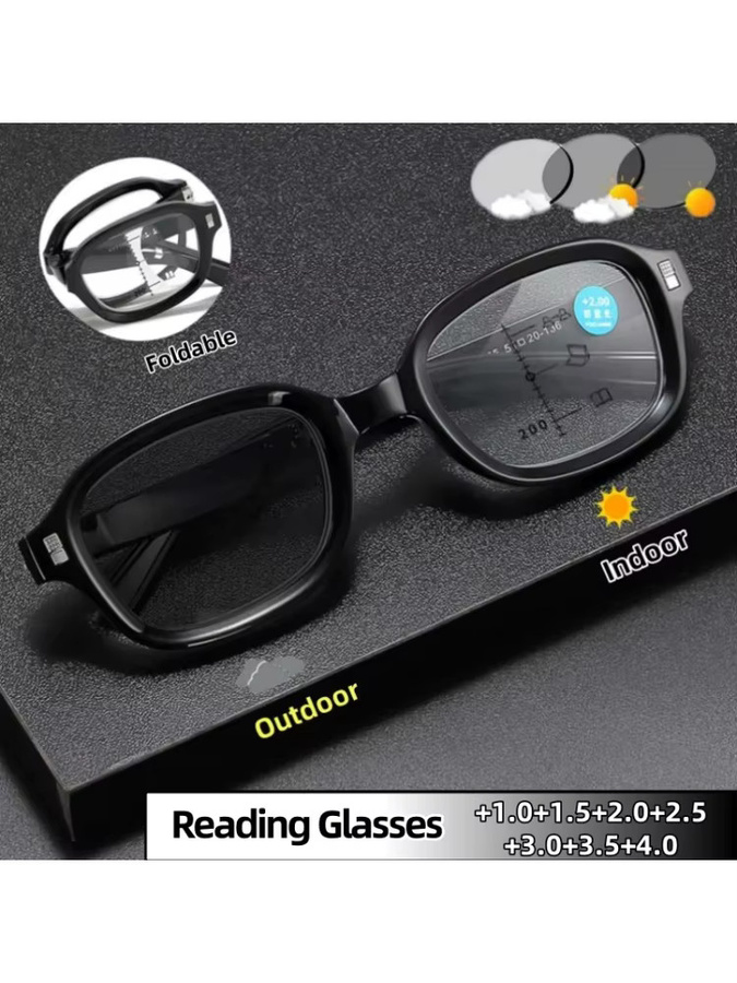 ZRGAE Lesebrille, Vollrand, Kunststoff, Unisex, schwarz - Bild 3