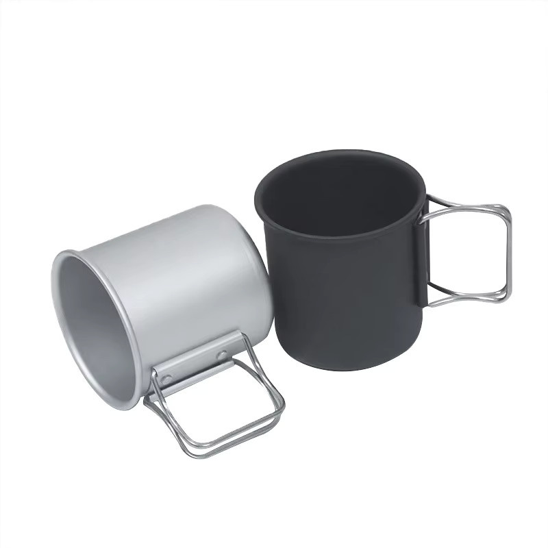 TARKA Becher aus Aluminiumlegierung für Camping und Outdoor in Silber - Bild 3