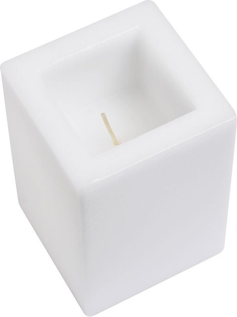 VBS Stumpenkerze Eckig Weiß Höhe: 12 cm, Breite: 8 cm, Tiefe: 8 cm - Bild 1