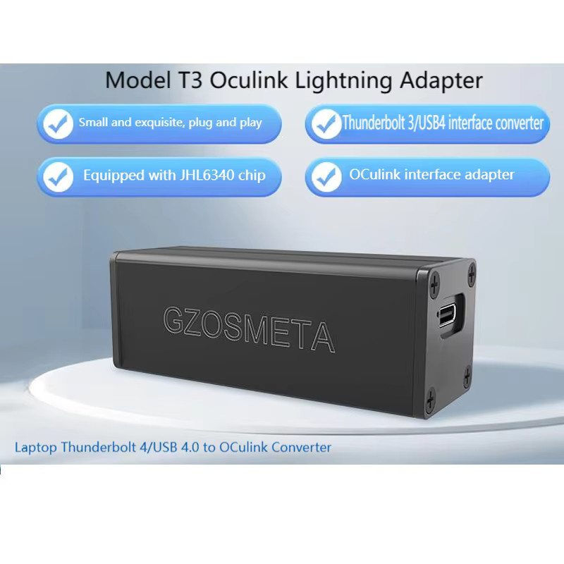 SPEEDIER Oculink Thunderbolt USB4 Adapter für externe Grafikkarten-Erweiterung mit JHL6340 7440 Chip, Schwarz - Bild 3