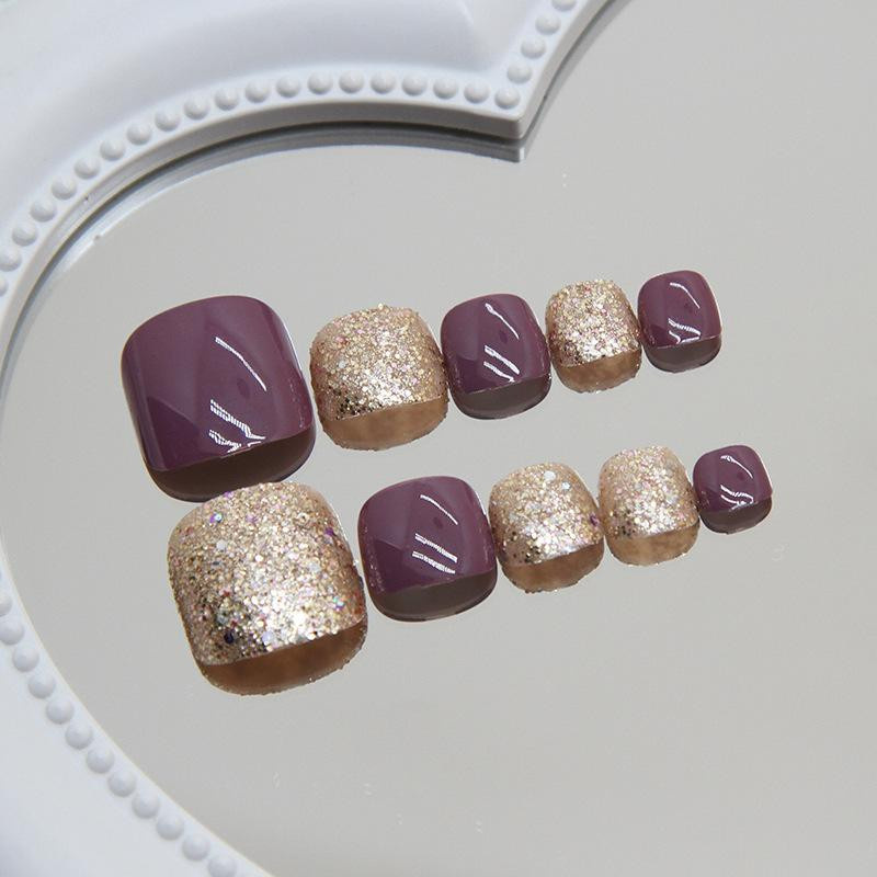 Beauty Fake Nails Nagelpflaster, 24 Stück, Unisex, für Füße - Bild 3