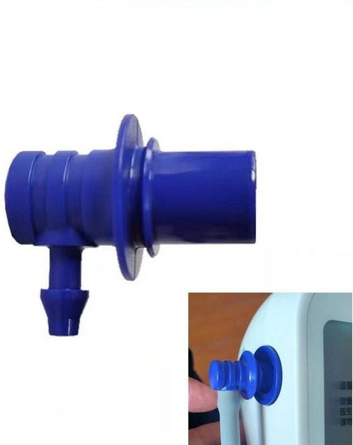 Universeller Blutdruckmessgerät-Manschettenadapter in Blau, kompatibel mit Omron Luftschlauchstecker, Ersatzteil für dein Gesundheitszubehör - Bild 1