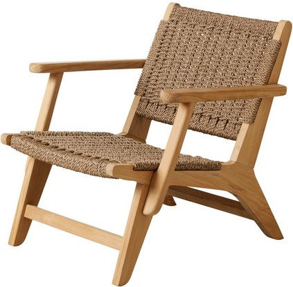 Cinas Loungestuhl Eya aus Teakholz in Braun, B/H/T: 68 x 82 x 68 cm - Bild 1