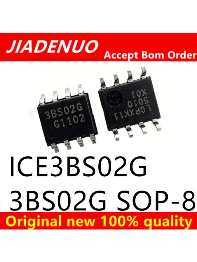 5 bis 10 Stück JIADENUO IC 3BS02G ICE3BS02G ICE3BS03LJG 3BS3LJ SOP-8 integrierte Schaltkreise in Schwarz - Bild 2