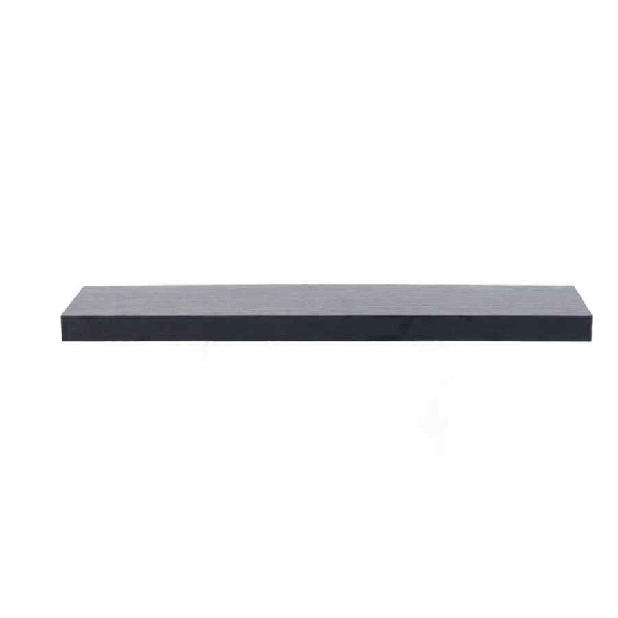 Relaxdays Wandregal aus MDF und Eisen in Schwarz, B/T/H: 80 x 23 x 4 cm - Bild 2