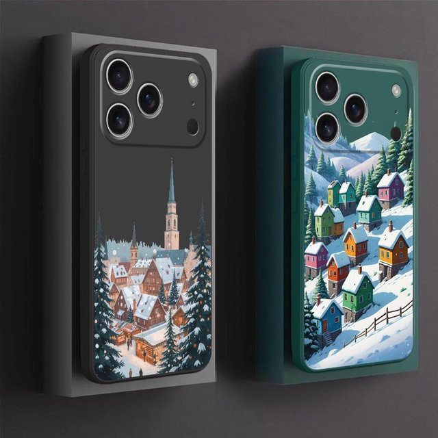 Soft Cover Case für iPhone mit Weihnachtsmann Motiv in Multicolour - Bild 1