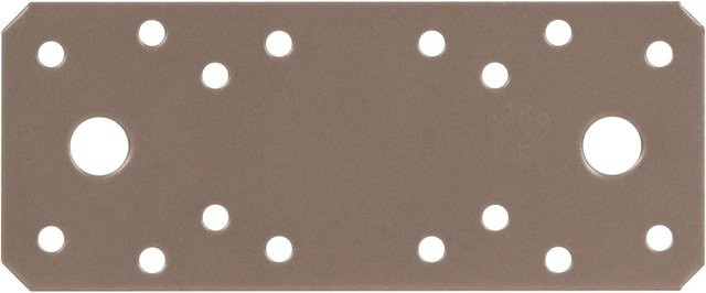 GAH Alberts Duravis Flachverbinder aus Stahl in Perlbeige, Duplexbeschichtet, B/H/T: 13,3 x 5,5 x 0,25 cm - Bild 1