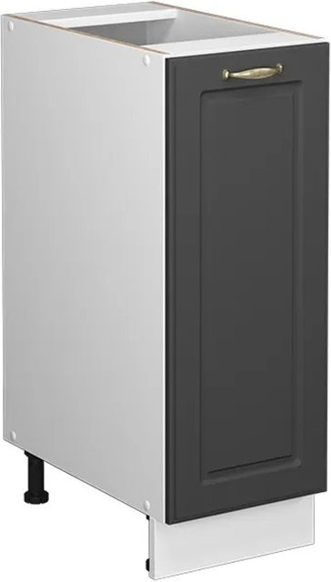 Vicco Apothekerunterschrank Fame-Line Landhaus Weiß Anthrazit-Gold Breite: 30 cm - Bild 2