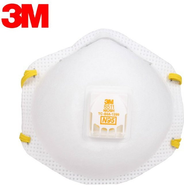 3M 8511 FFP Maske gegen PM2.5 Haze und Industriestaub in Weiß für Erwachsene - Bild 1