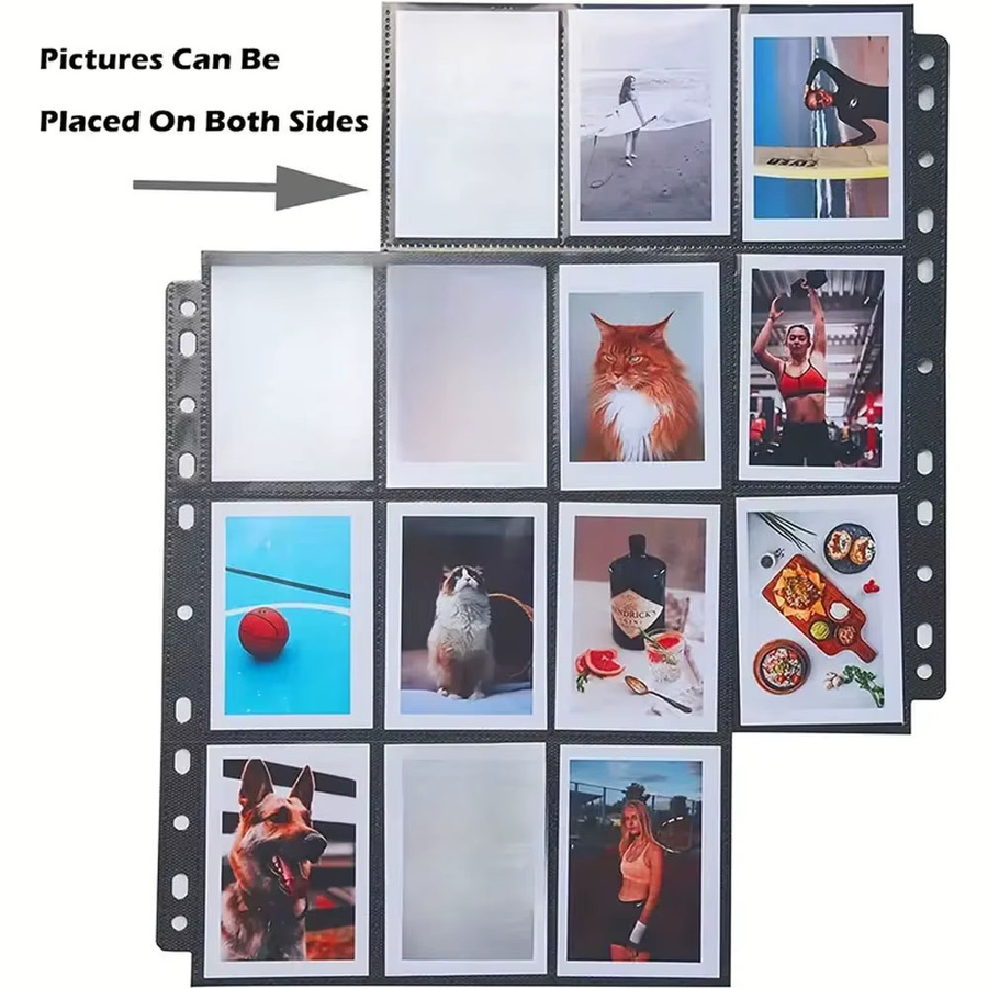 10er-Pack A4 Sammelkarten-Ordner in Schwarz mit 9 Taschen für 180 Spielkarten - Bild 4