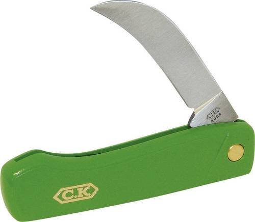 C.K G9066 Gartenmesser in Grün mit Messingdetails - Bild 1
