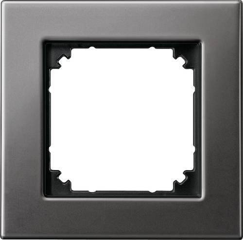 Merten Rahmen Abdeckung System M in Rhodium-Grau - Bild 1