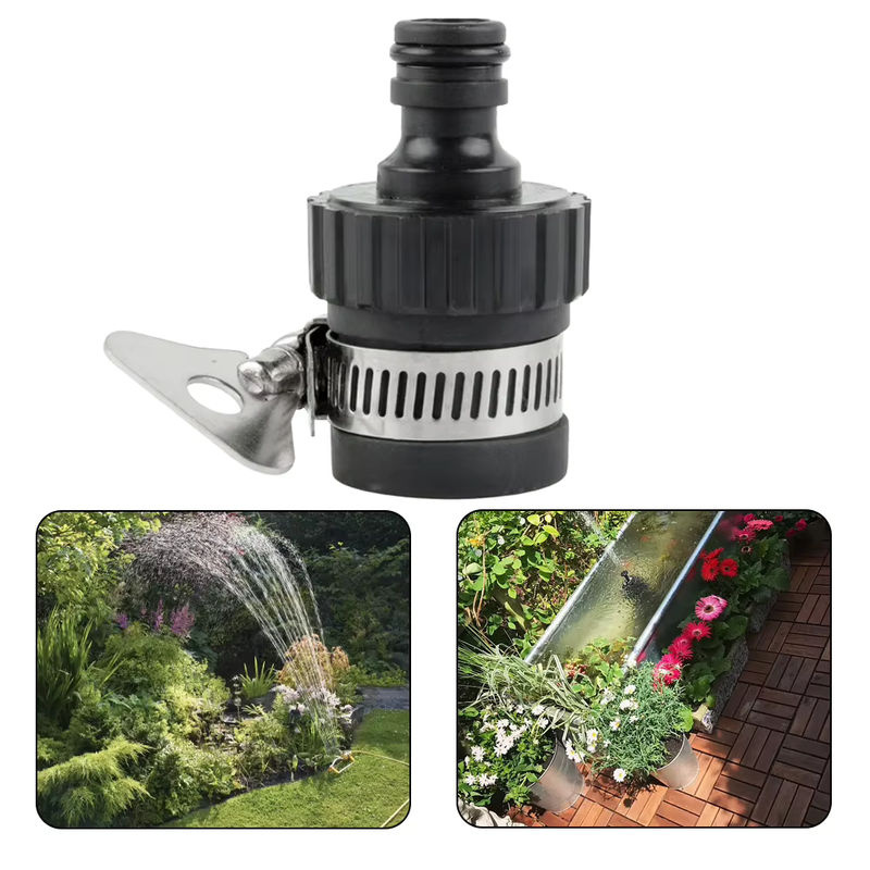 Schlauchverbinder für Gartenwasserhähne Schwarz, passend für Durchmesser 18-24 mm - Bild 3
