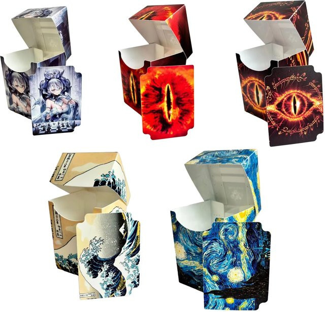 STERN Sternenhimmel-Wellen-Augen-Karten-Deck-Box, Spielkarten-Sammelboxen - Bild 1