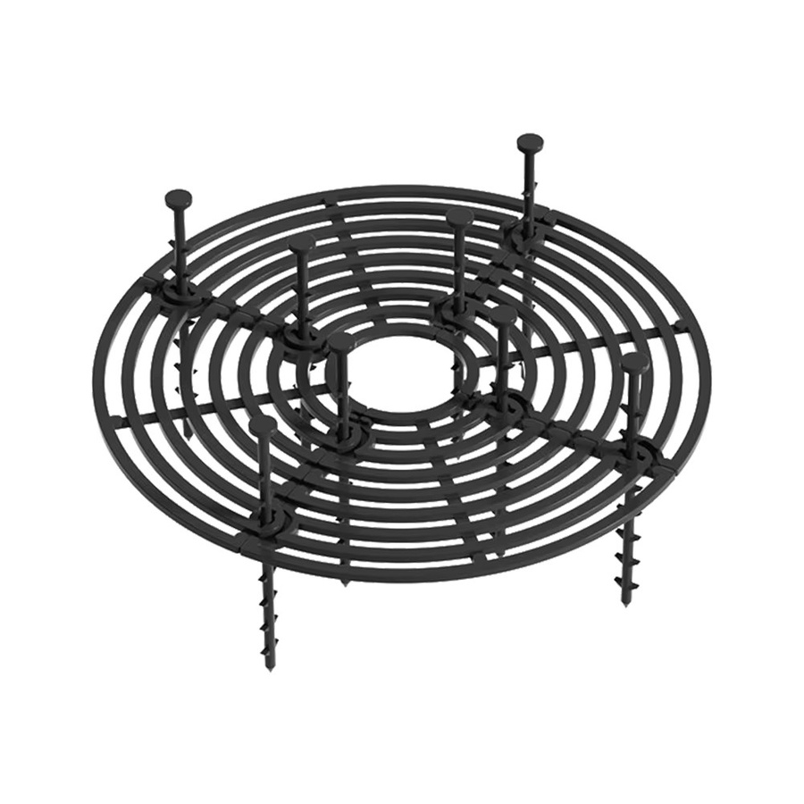 Universelle Blumentopf Abdeckung aus Metall als Bodenschutz und Grabtopper in Schwarz, Durchmesser: 19 cm und 30 cm - Bild 3