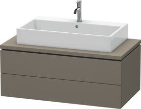 Duravit Waschtischunterschrank L-Cube in Grau matt mit 2 Schubladen, B/T: 102 x 54,7 cm - Bild 1