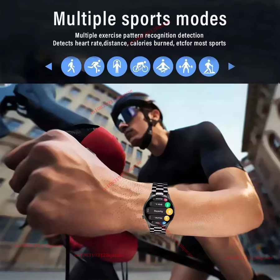 Ola Esporte Hw12 Smartwatch für Herren in Schwarz mit AMOLED HD-Bildschirm, GPS, Herzfrequenzmessung und Bluetooth-Anrufen, IP68 wasserdicht - Bild 5