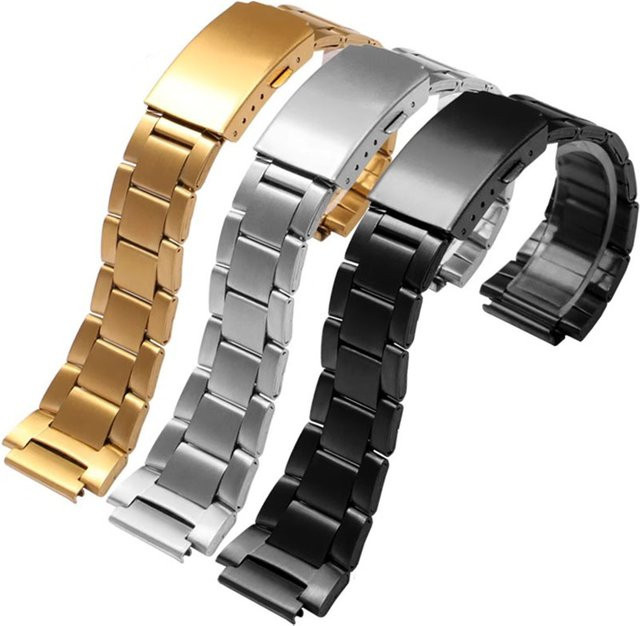 Uhrenarmband Edelstahl, Faltschließe, 18 mm - Bild 1