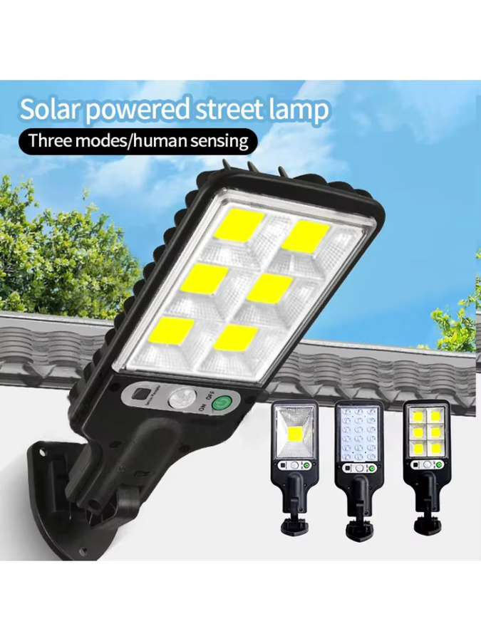 ESMARTER Solar LED Außenwandleuchte mit Bewegungssensor in Schwarz für Garten und Terrasse - Bild 6