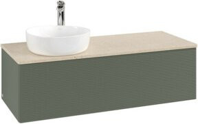 V&B Waschtischunterschrank Antao mit Frontstruktur und Beleuchtung, lackiert, B/T/H: 120 x 50 x 50 cm - Bild 1
