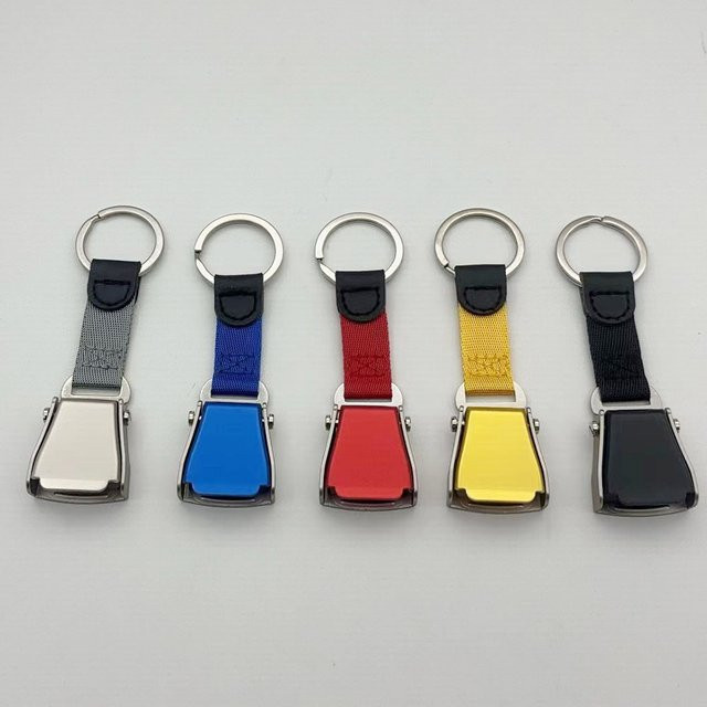 Keyes Schlüsselanhänger, Mini Sicherheitsgurt, Flugzeug, Unisex - Bild 1