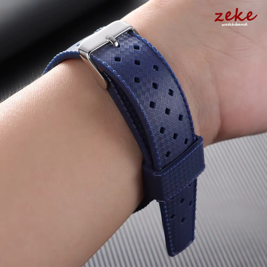 crazyband Uhrenarmband Silikon, Schwarz, Unisex, 20 mm, 22 mm - Bild 5