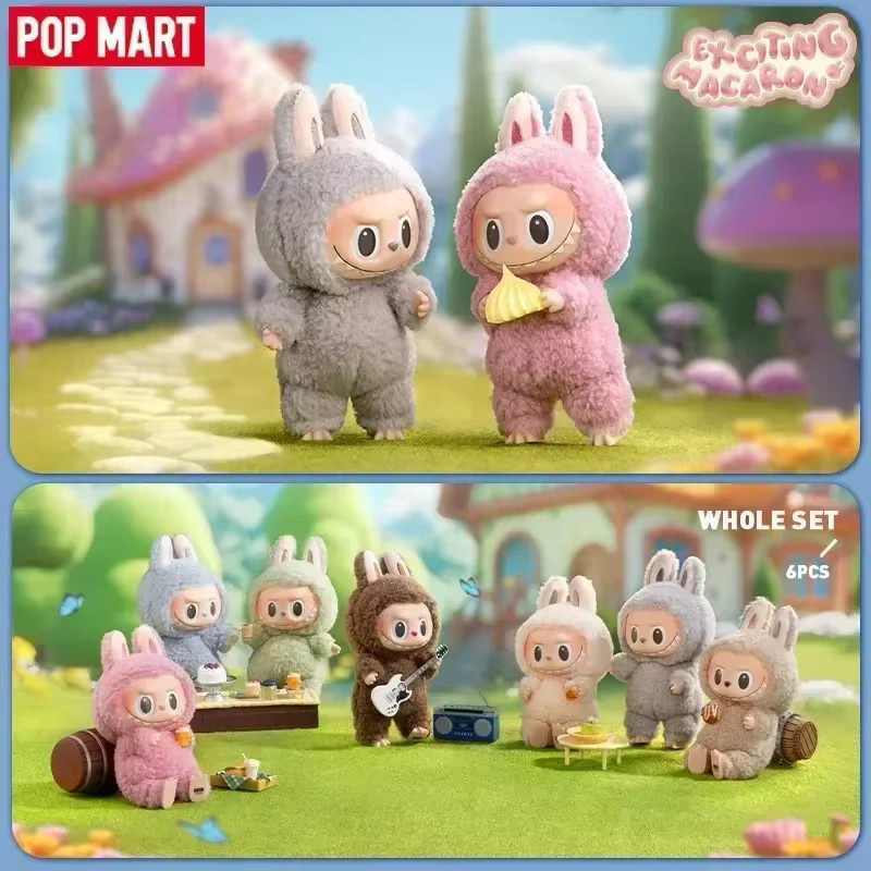 POP MART The Monsters Labubu Macaron Vinyl Face Blind Box, Überraschungsfigur - Bild 1