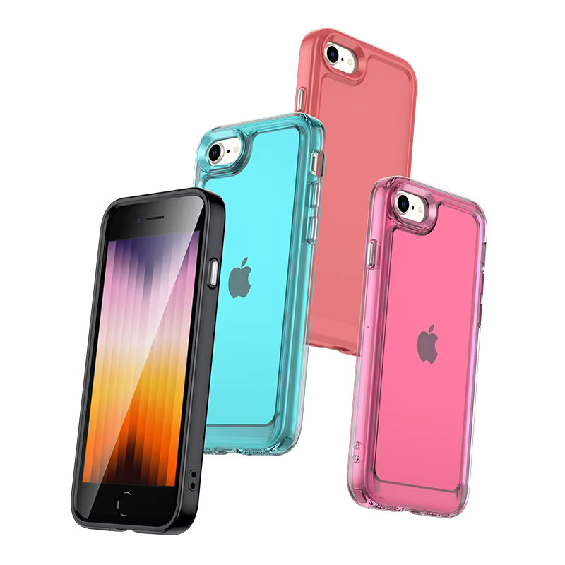 Stoßfeste Silikon Handyhülle für Apple iPhone SE2 und iPhone SE3 in Transparent - Bild 2