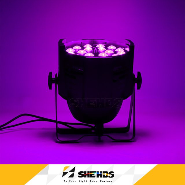 SHEHDS Zoom Par Angel LED Scheinwerfer RGBWA UV Wash mit 15-45 Grad Zoom in Schwarz - Bild 1