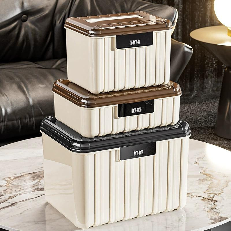 World-class Emporium Aufbewahrungsbox mit Sicherheitsschloss und doppellagigem Organizer aus Kunststoff - Bild 3